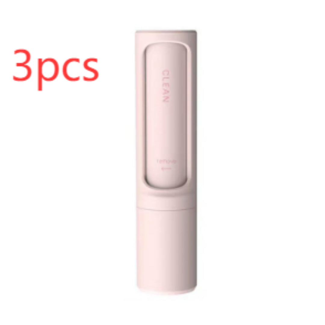 2-1 Reusable Pet Hair Remover Brush Lint Roller Portable Effective Self Cleaning Tool for Cat Dog Fur Hair Dust Removal Brush